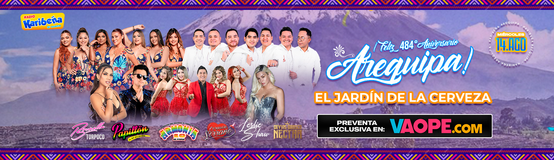 Corazón Serrano, Armonía 10 y más en el Aniversario de Arequipa